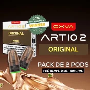 Oxva — Pack de 2 Cartouches Artio 2 Original 2ml 18mg OXVA