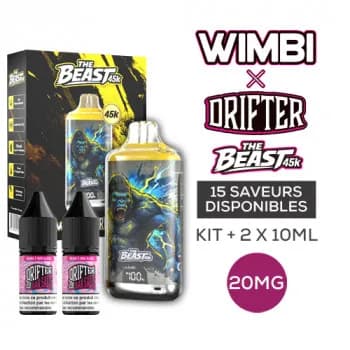 Drifter — Kit The Beast 45K Thunder Kong 10ml (2x10ml) Wimbi X Drifter 20mg